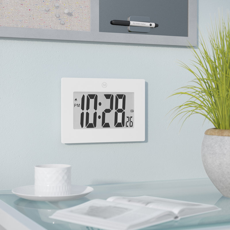 Symple Stuff Digital Frame Desktop Wall Clock & Reviews Wayfair
